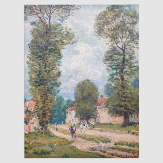 Alfred Sisley - De weg naar Versailles Tissuepapier