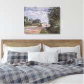 Alfred Sisley | De weg van Mantes Canvas Afdruk (Insitu (Slaapkamer))