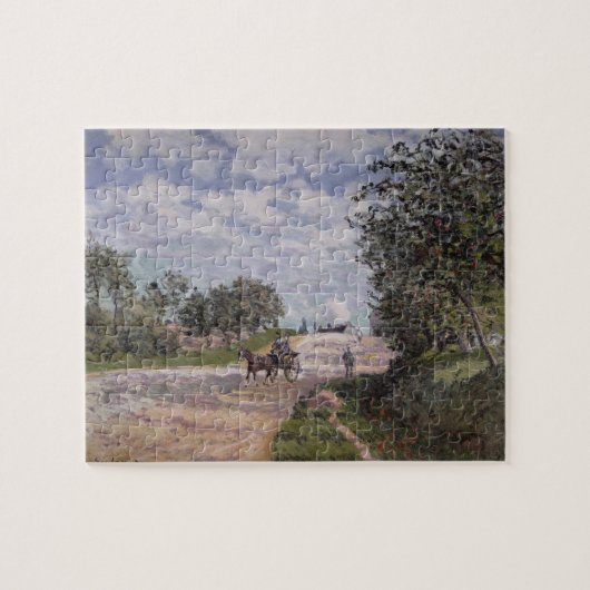 Alfred Sisley | De weg van Mantes  Legpuzzel (Horizontaal)