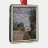 Alfred Sisley | De weg van Mantes Metalen Ornament (Rechts)