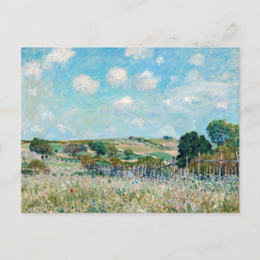 Alfred Sisley - De weide Briefkaart (Voorkant)