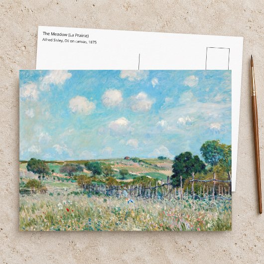 Alfred Sisley - De weide Briefkaart