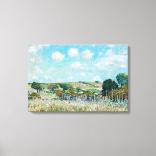 Alfred Sisley - De Weide Canvas Afdruk
