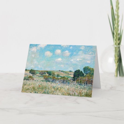 Alfred Sisley - De weide Kaart (Voorkant)