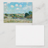 Alfred Sisley - De weide Notitiekaartje (Voorkant / Achterkant)