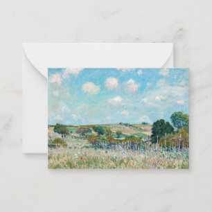Alfred Sisley - De weide Notitiekaartje