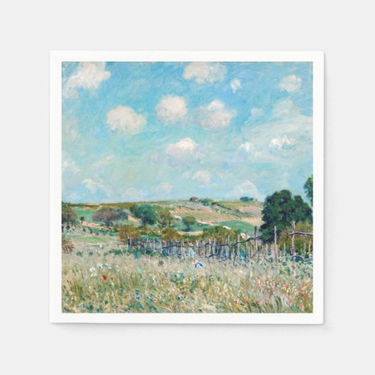 Alfred Sisley - De weide Servet (Voorkant)