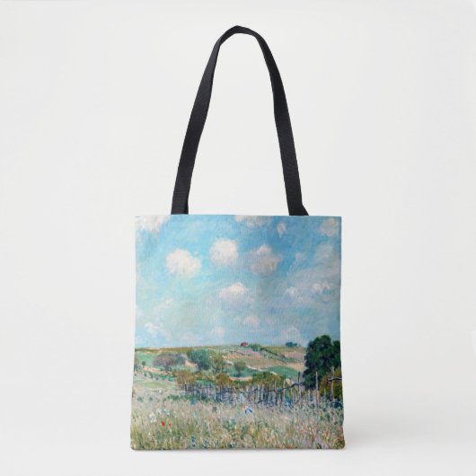 Alfred Sisley - De weide Tote Bag (Voorkant)
