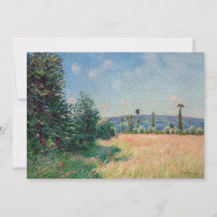 Alfred Sisley - De weiden van Sahurs in de ochtend Bedankkaart