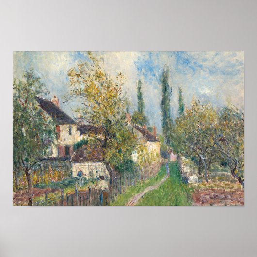 Alfred Sisley - Een pad bij Les Sablons Poster (Voorkant)