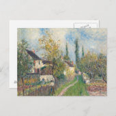 Alfred Sisley - Een pad naar Les Sablons Briefkaart (Voorkant / Achterkant)