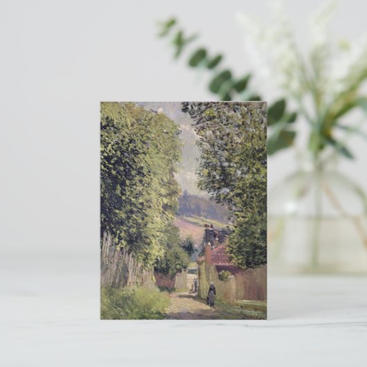 Alfred Sisley | Een weg in Louveciennes Briefkaart (Staand voorkant)