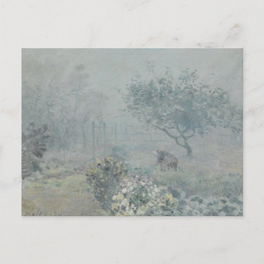 Alfred Sisley - Fog, Voisins Briefkaart (Voorkant)