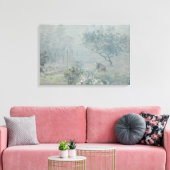 Alfred Sisley - Fog, Voisins Canvas Afdruk (Insitu (Woonkamer))