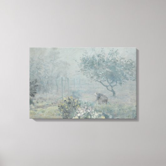 Alfred Sisley - Fog, Voisins Canvas Afdruk (Voorkant)