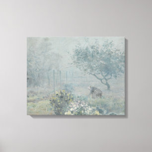 Alfred Sisley - Fog, Voisins Canvas Afdruk