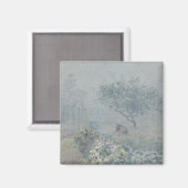 Alfred Sisley - Fog, Voisins Magneet (Voorkant / Achterkant)