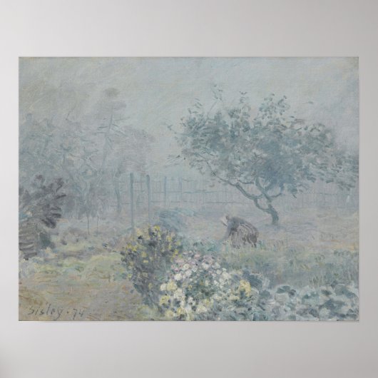 Alfred Sisley - Fog, Voisins Poster (Voorkant)