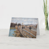 Alfred Sisley - Footbridge in Argenteuil Kaart (Voorkant)