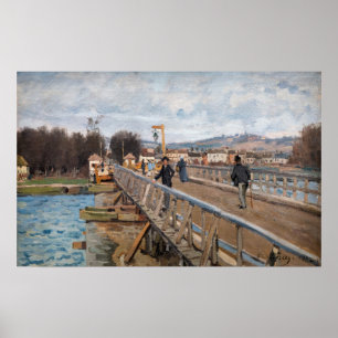 Alfred Sisley - Footbridge in Argenteuil Poster