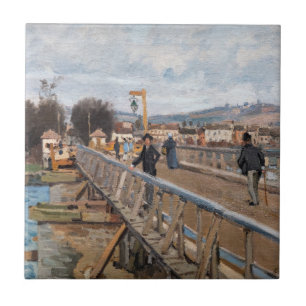 Alfred Sisley - Footbridge in Argenteuil Tegeltje
