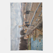 Alfred Sisley - Footbridge in Argenteuil Theedoek (Verticaal)