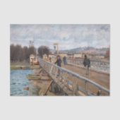 Alfred Sisley - Footbridge in Argenteuil Tissuepapier (Voorkant)