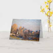 Alfred Sisley - Frosty Morning in Louveciennes Kaart (Gele Bloem)