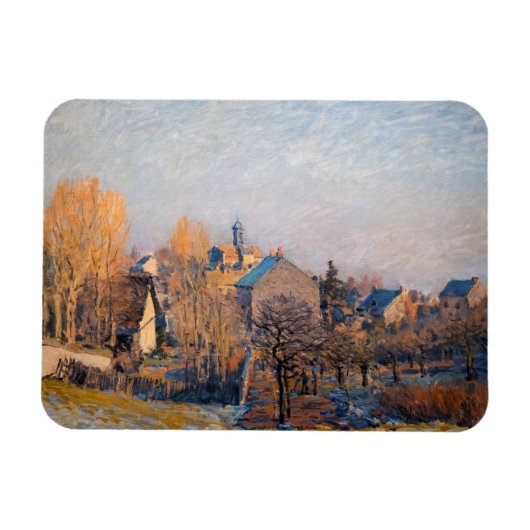 Alfred Sisley - Frosty Morning in Louveciennes Magneet (Horizontaal)