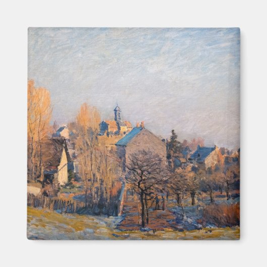Alfred Sisley - Frosty Morning in Louveciennes Magneet (Voorkant)