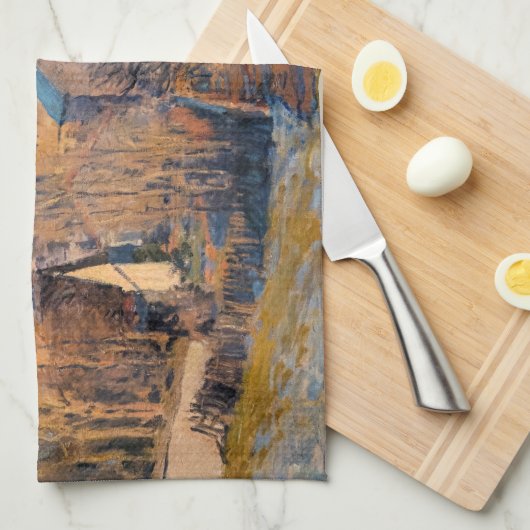 Alfred Sisley - Frosty Morning in Louveciennes Theedoek (Quarter Fold)