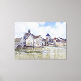 Alfred Sisley Gebouwen en bruggen met water Canvas Afdruk