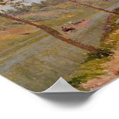 Alfred Sisley | Goedemorgen in Saint-Mammes Poster (Hoek)