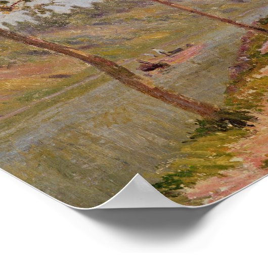 Alfred Sisley | Goedemorgen in Saint-Mammes Poster (Hoek)