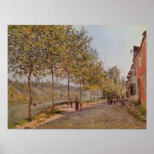 Alfred Sisley | Goedemorgen in Saint-Mammes Poster (Voorkant)