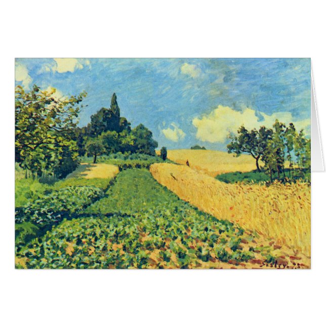 Alfred Sisley Grain Fields Argenteuil (Voorkant Horizontaal)