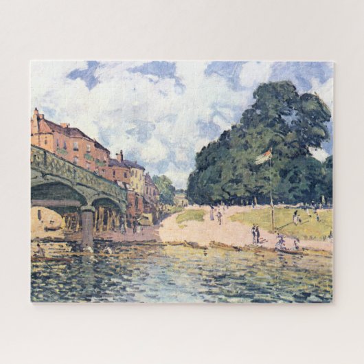 Alfred Sisley Hampton Court Bridge Legpuzzel (Horizontaal)