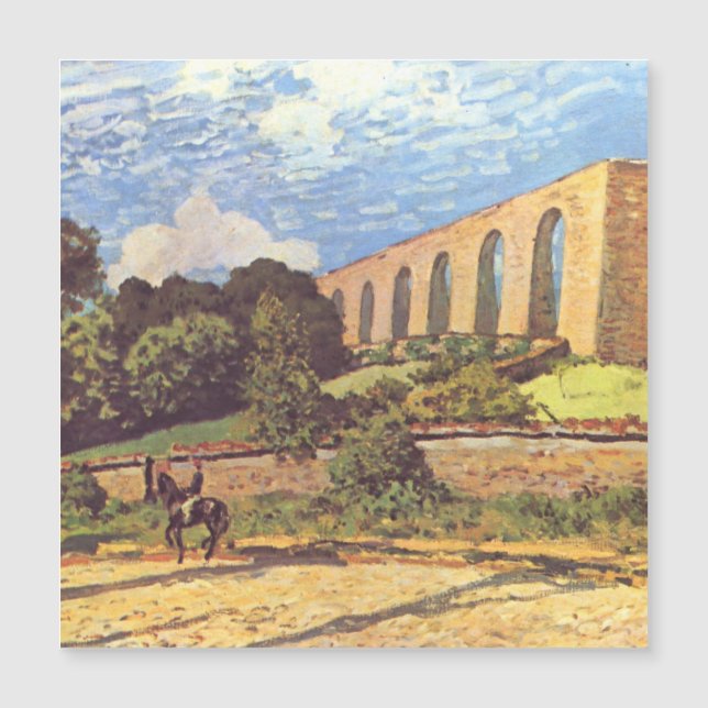Alfred Sisley Het Aquaduct van Marly (Voorkant)