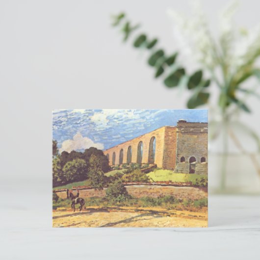 Alfred Sisley Het Aquaduct van Marly Briefkaart (Staand voorkant)