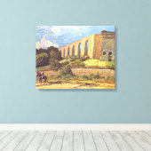 Alfred Sisley Het Aquaduct van Marly Canvas Afdruk (Insitu (Houten vloer))