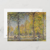 Alfred Sisley | het Bois de Boulogne Briefkaart (Voorkant / Achterkant)