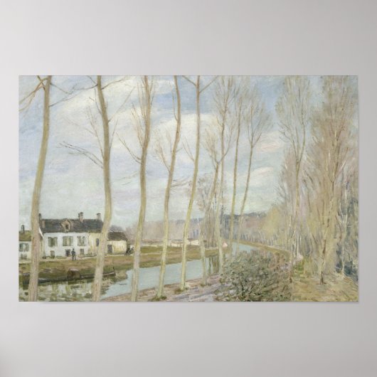 Alfred Sisley - Het kanaal van Loing Poster (Voorkant)