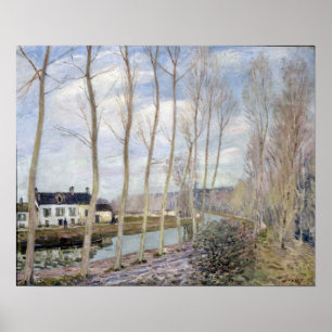 Alfred Sisley Het kanaal van Loing Poster