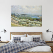 Alfred Sisley Het terras in Saint-Germain, Spring Canvas Afdruk (Insitu (Slaapkamer))