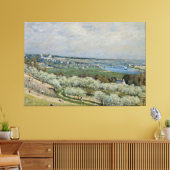 Alfred Sisley Het terras in Saint-Germain, Spring Canvas Afdruk (Insitu (Woonkamer))
