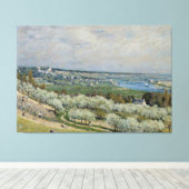 Alfred Sisley Het terras in Saint-Germain, Spring Canvas Afdruk (Insitu (Houten vloer))