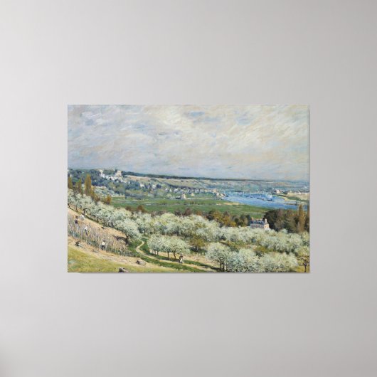Alfred Sisley Het terras in Saint-Germain, Spring Canvas Afdruk (Voorkant)