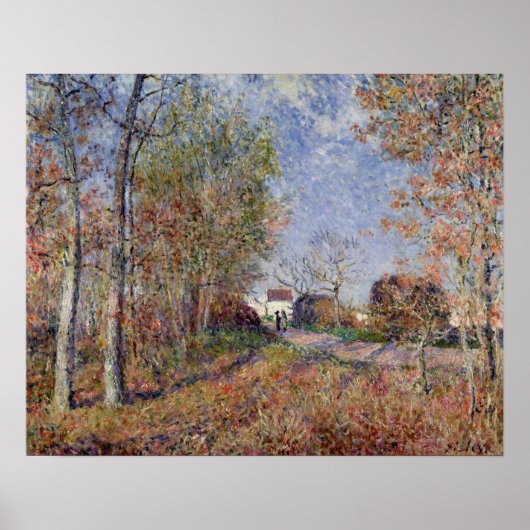 Alfred Sisley | Hoek van de Bossen in Sablons Poster (Voorkant)