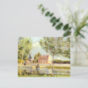 Alfred Sisley Huizen aan de oevers van de Loing Briefkaart