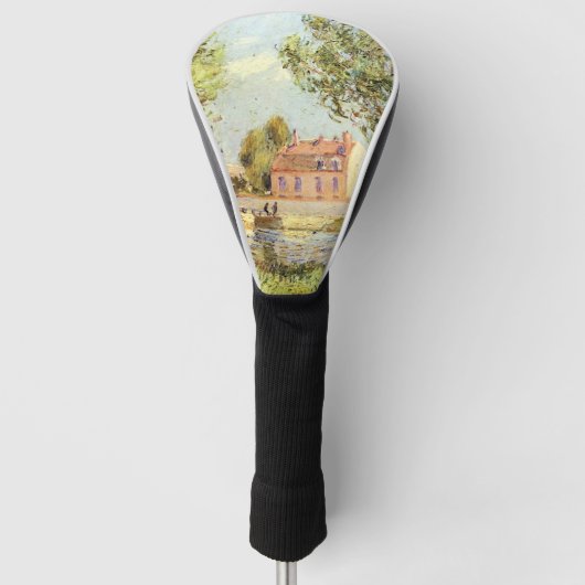Alfred Sisley Huizen aan de oevers van de Loing Golfheadcover (Voorkant)